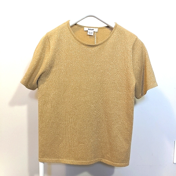 ❤️Alia Golden Sparkle Top - Picture 2 of 7